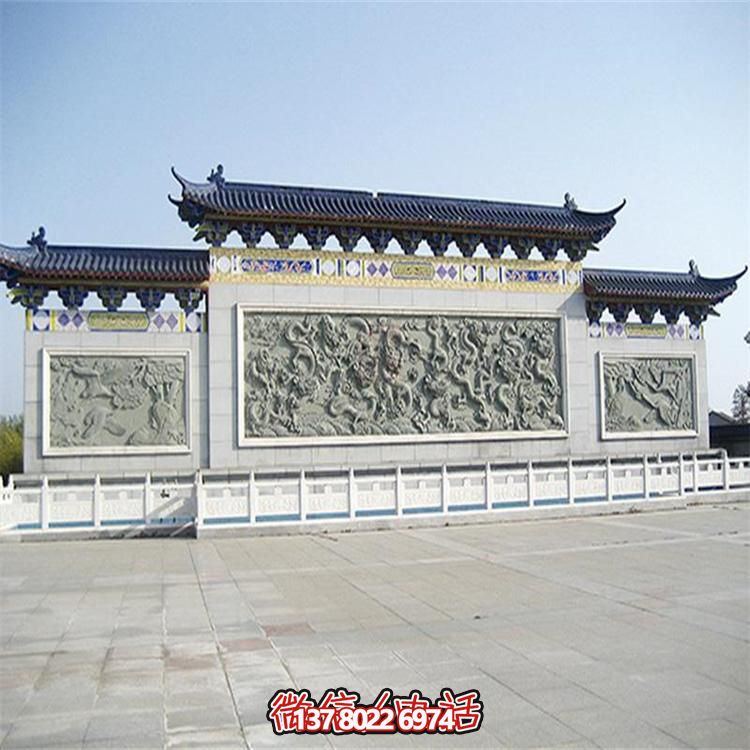 大理石雕刻景觀浮雕、大型影壁壁畫、雕塑藝術(shù)裝置