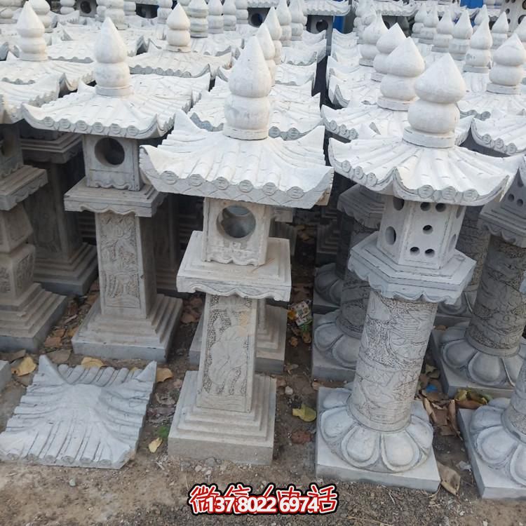 精美手工雕刻青石中式石燈擺件，打造完美園林裝飾