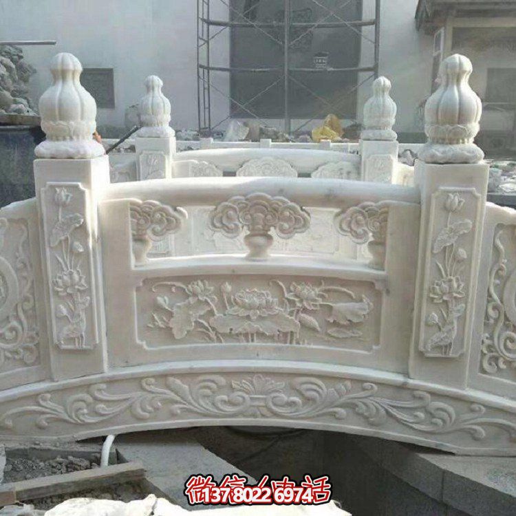 欣賞大理石雕塑的美景，玩轉(zhuǎn)庭院石拱橋