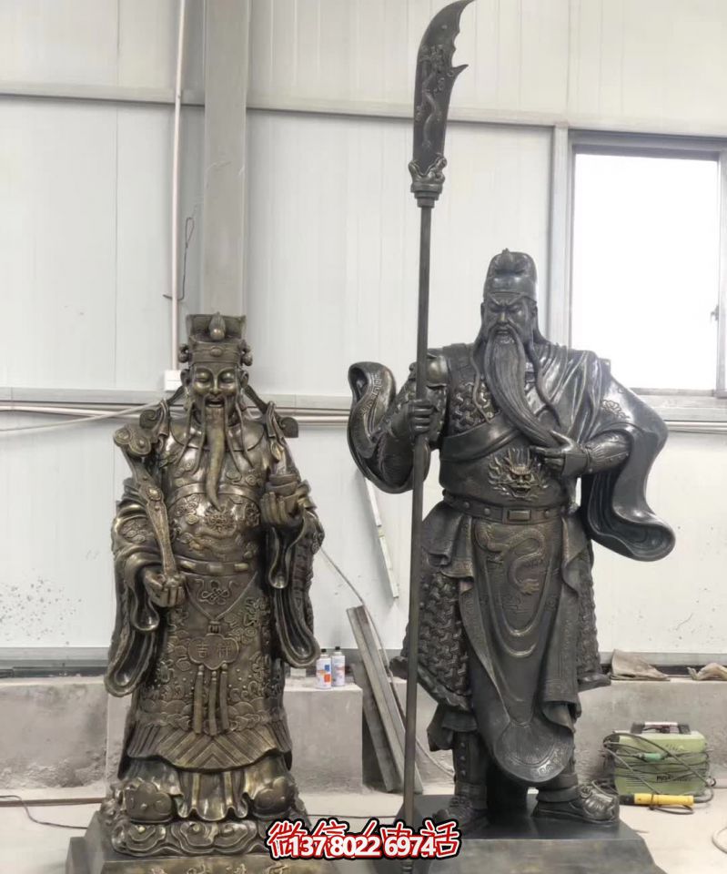 戶(hù)外大型仿銅關(guān)公雕塑景觀 戶(hù)外大型仿銅關(guān)公雕塑景觀