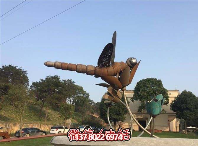 大型不銹鋼蜻蜓雕塑——做舊風情點綴景區(qū) 大型不銹鋼蜻蜓雕塑——做舊風情點綴景區(qū)