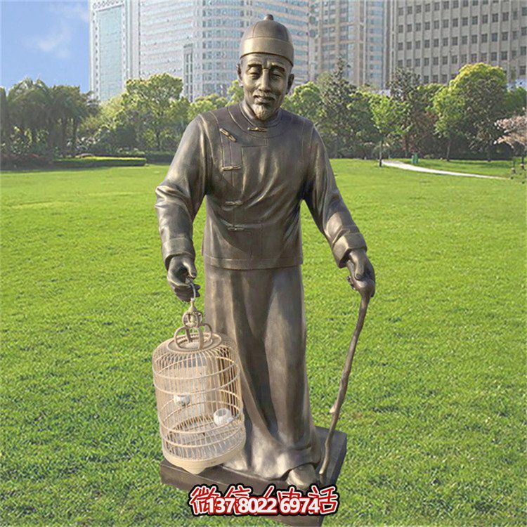 仿古風(fēng)格玻璃鋼雕像，為公園提供優(yōu)雅的民俗裝飾