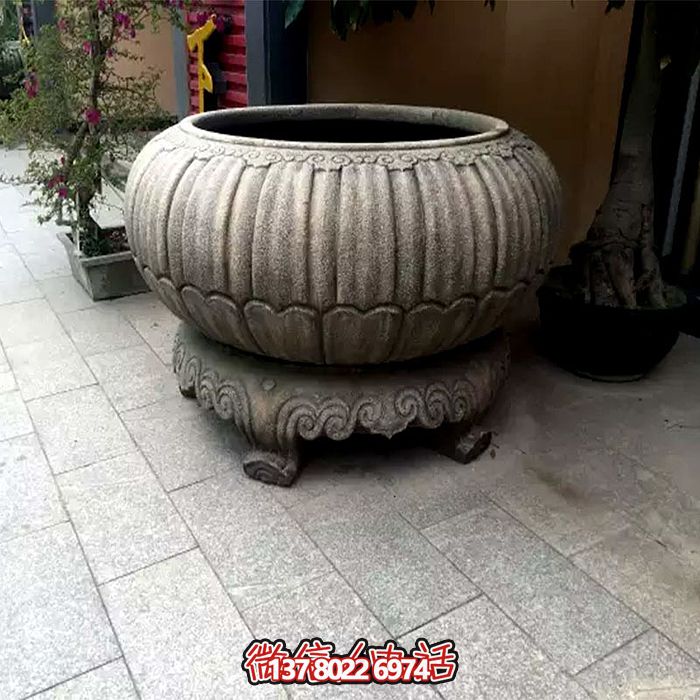 經(jīng)典古典仿古石雕庭院門(mén)口花盆雕塑 經(jīng)典古典仿古石雕庭院門(mén)口花盆雕塑