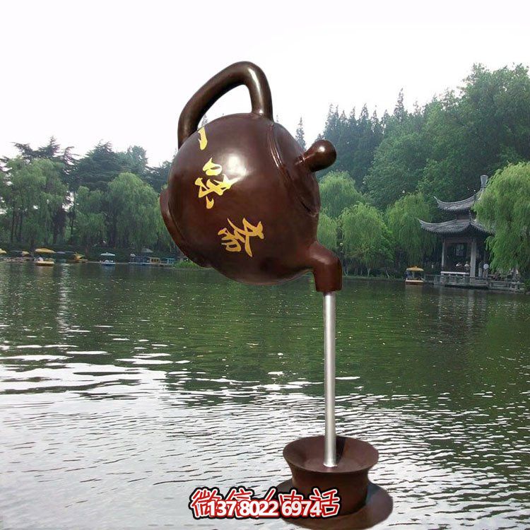 大型仿銅玻璃鋼懸空流水擺件，點綴園林景觀