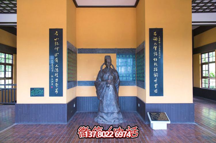 歐陽(yáng)詢鑄銅雕像，讓歷史文化名人永恒鐫刻