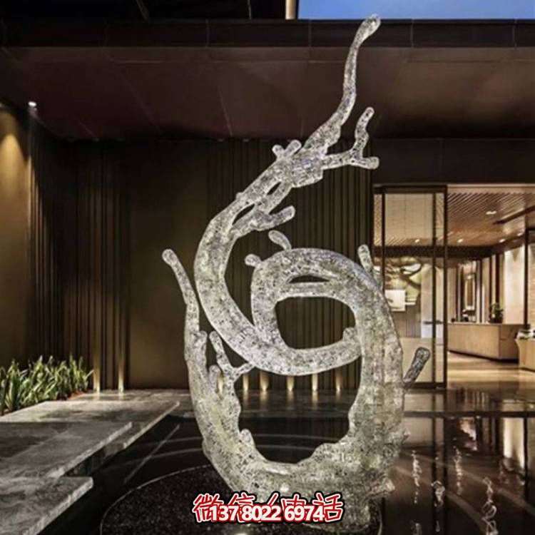 不銹鋼浪花雕塑，創(chuàng)意廣場裝飾