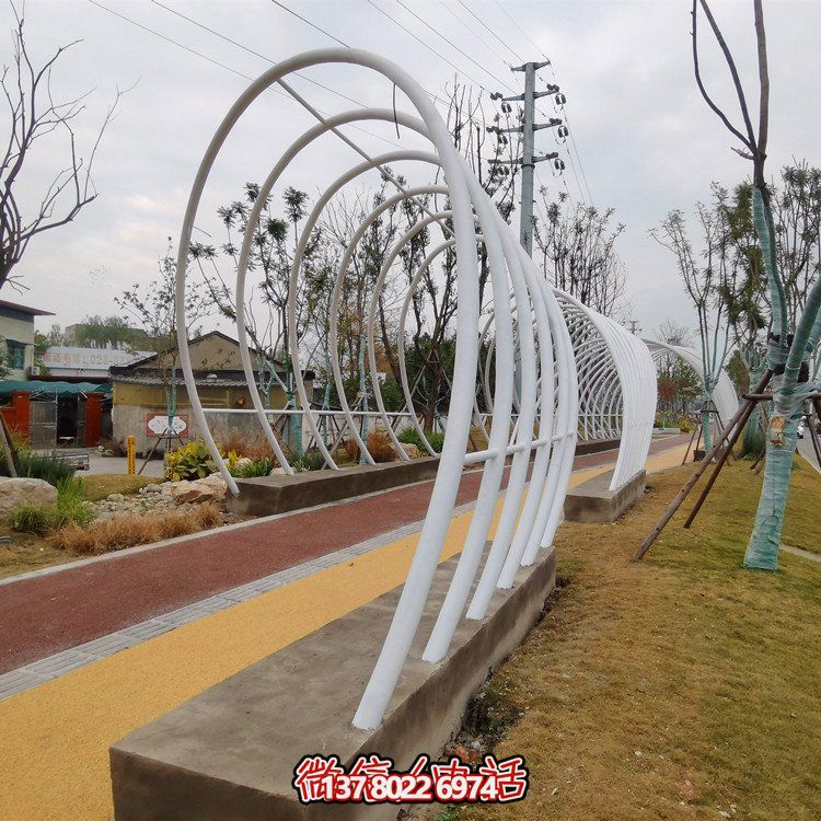 不銹鋼鐵藝拱門，完美裝飾公園戶外空間