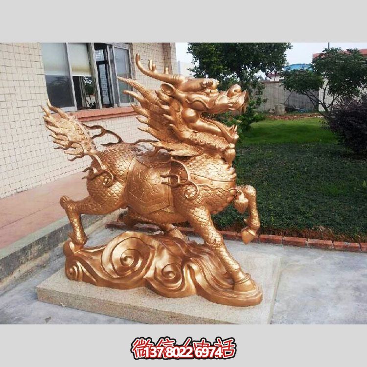 非凡精致的不銹鋼麒麟雕塑，裝點(diǎn)你的別墅庭院