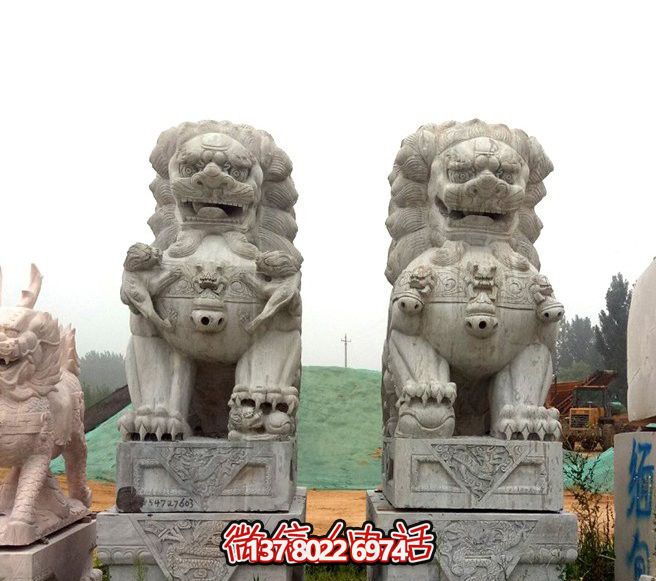 戶(hù)外草坪大理石石雕創(chuàng)意大型獅子雕塑 戶(hù)外草坪大理石石雕創(chuàng)意大型獅子雕塑