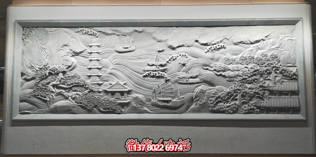 古韻山海景，帆影塔光共逸興