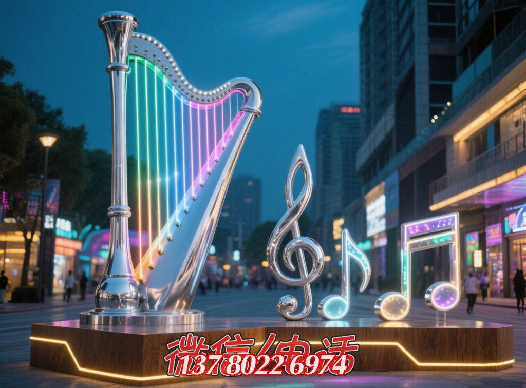 光之旋律：不銹鋼奏響的城市戶外音樂(lè)狂想曲